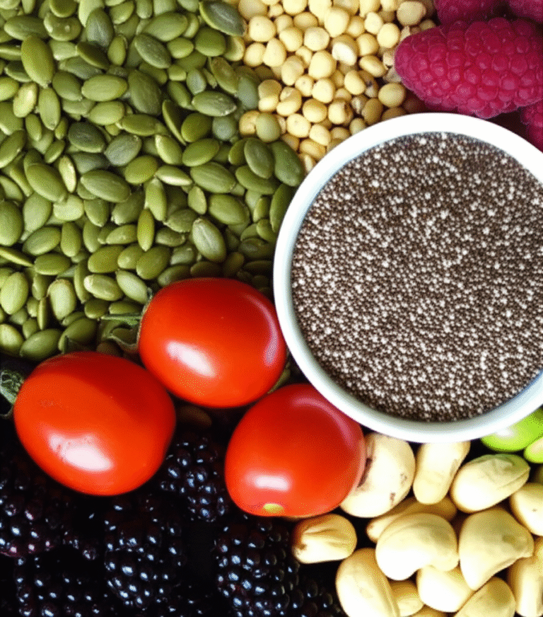 Alimentos Veganos para Fertilidade Seleção de alimentos veganos ricos em nutrientes para fertilidade.